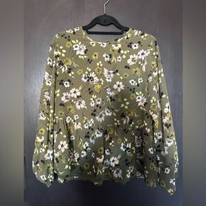 Madewell Floral Top
